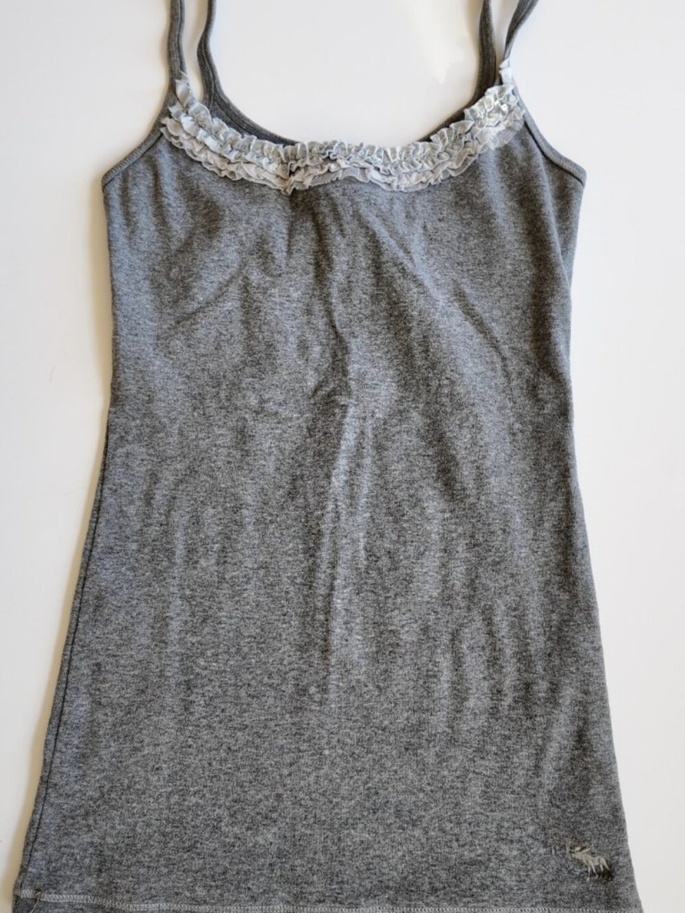 y2k abercrombie & fitch gray cami top size M 2000s vintage